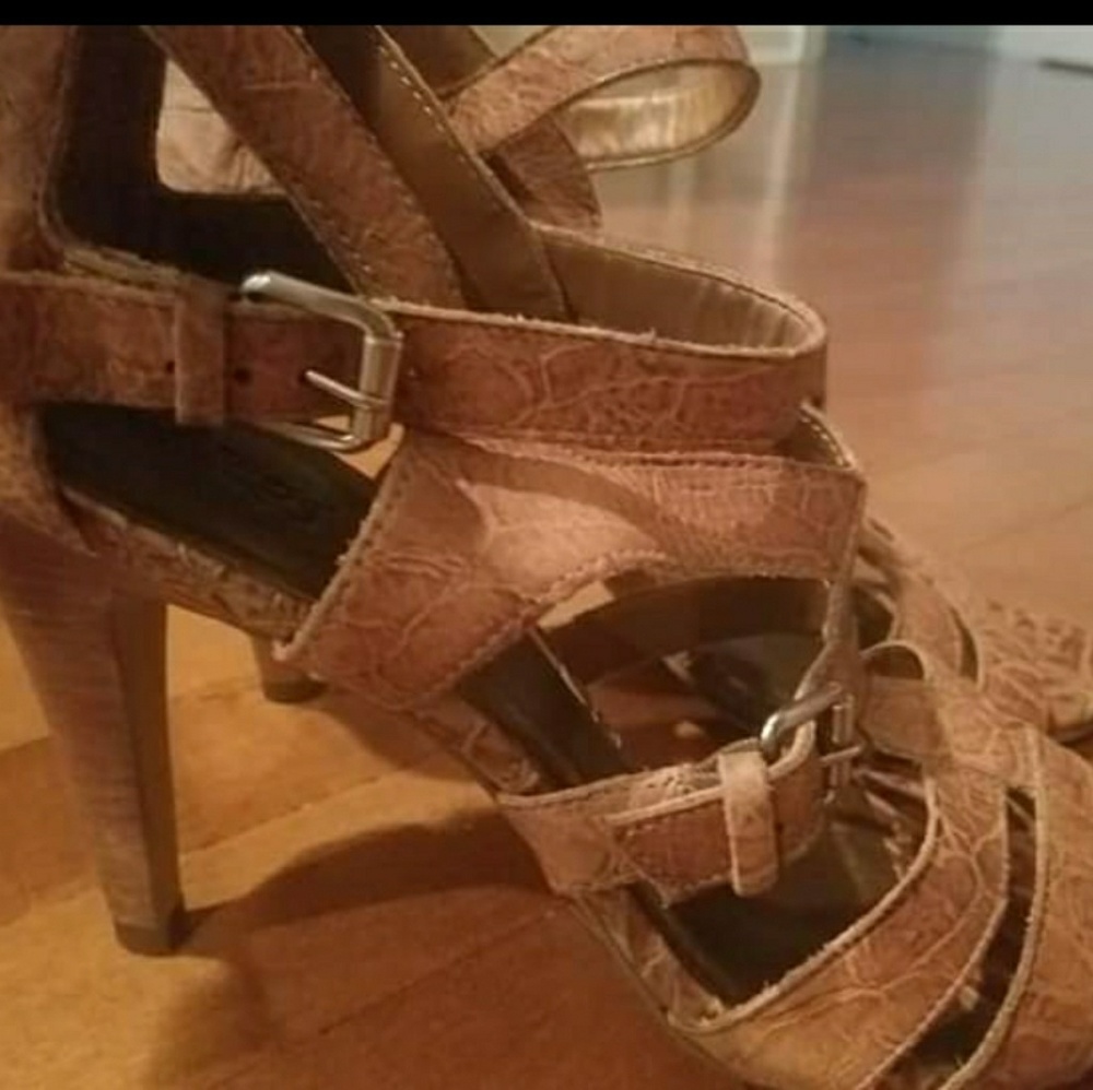 Carlos Santana Jasper Brown Leather Shoetie sz 11